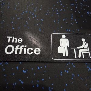 Black Office Sign